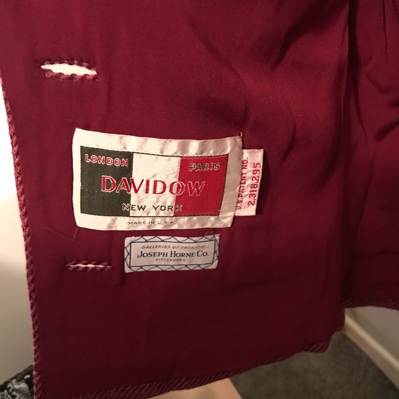 Vintage blazer. Custom made in USA. Fits size 4-6. - Picture 3 of 4